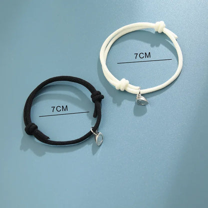 Pulsera pareja imantado de corazones