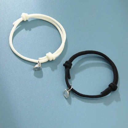 Pulsera pareja imantado de corazones